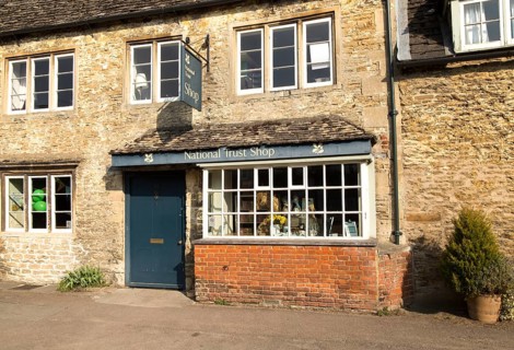 National Trust shop in the village of Lacock, Wiltshire, England, UK