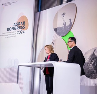 (L-R) Steffi Lemke (Alliance 90/The Greens), Federal Minister for the Environment, Nature