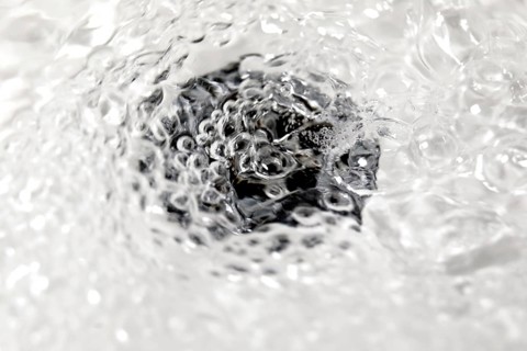 Fresh water flows into a washbasin, 16/05/2020