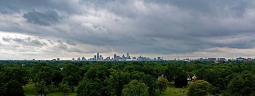 Detroit, Michigan, Clouds over Detroit