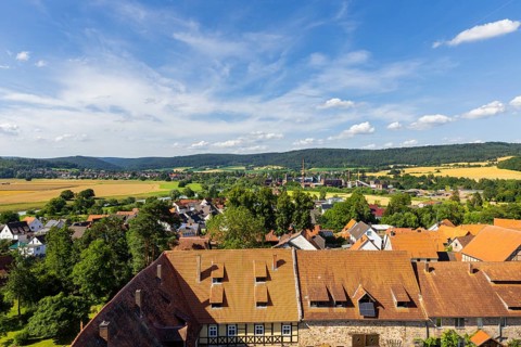 The Lippoldsberg Convent with the Church of St George and St Mary is a former Benedictine convent,