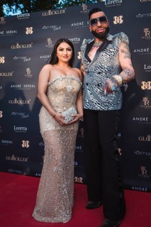 Harald Glööckler and guest at the first Fashion Night with Harald Glööckler for his new fashion