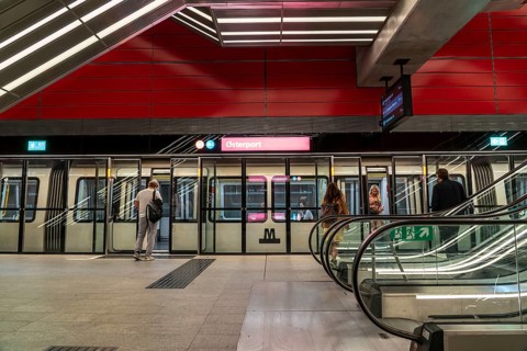 The metro, underground, light rail, in Copenhagen, 4 lines have been crossing the city since 2002,