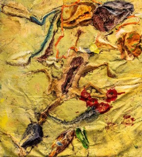 Ex voto, 1984, mixed media on canvas, exhibition Miquel Barcelo, Vida y Muerte, Museum