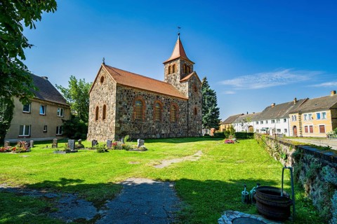 Schönefeld village church, Niedergörsdorf, Teltow-Fläming, Brandenburg, Germany, Europe