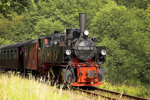 HSB, Harz narrow-gauge railway, locomotive, steam engine, smoke, HSB railway, Brockenbahn, Harz,