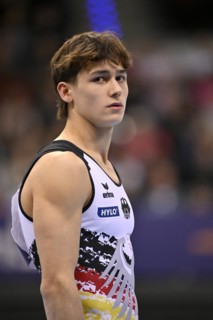 Timo Eder GER, gymnastics, artistic gymnastics, gymnast, men, EnBW DTB-Pokal, Porsche-Arena,