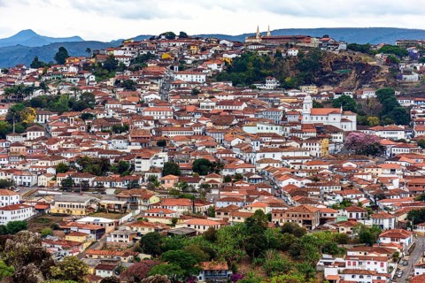 View of the historical center of the city of Diamantina in Minas Gerais, Diamantina, Minas Gerais,