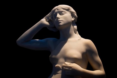 Marble sculpture of a woman, Ny Carlsberg Glyptotek or New Carlsberg Glyptothek, Art Museum of