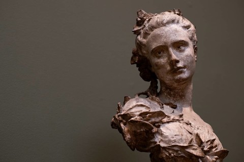 Bust of a woman, Jean-Baptiste Carpeaux, French sculptor and painter, Ny Carlsberg Glyptotek or New