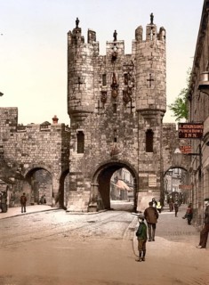 Micklegate Bar, gatehouse on the city wall, former place for the execution of convicts, York,