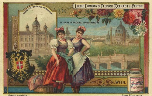 Picture series Cities and sights, Kunsthistorisches Museum in Vienna, Austria, Liebig picture,
