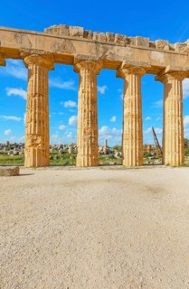 Temple of Hera or Temple E, Selinunte Archaeological Park, Selinunte, Trapani district, Sicily,