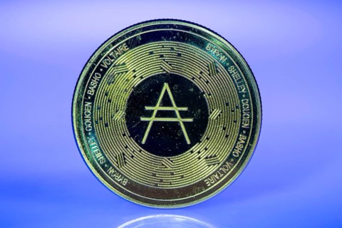 Adalevea, ADA, cryptocurrency, symbol coin, optical placeholder for the digital currency,