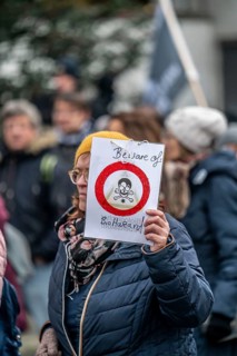Demo by the group North Rhine-Westphalia Erwacht, a mixture of anti-vaccination activists, lateral