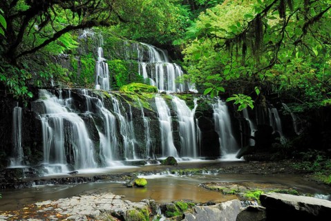 Purakaunui Falls, Catlins Forest Park, Otago, South Island New Zealand, Parakaunui Falls, Otago,