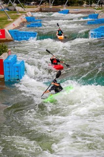Oklahoma City, Oklahoma, Kayaking at Riversport, a center devoted to kayaking, rafting, and other
