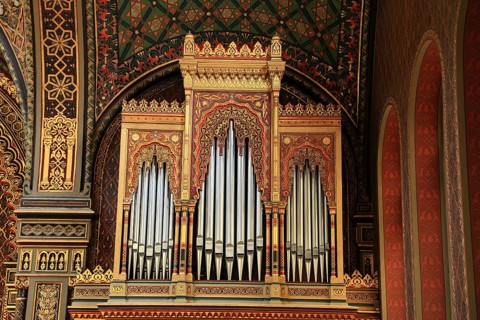 Interior view, Spanish Synagogue in the Josefstadt district of Prague, Czech Republic, Europe