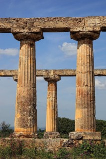 Metaponto, Metaponte, Doric hera temple, Tavole Palatine, Basilicata, Italy, Europe