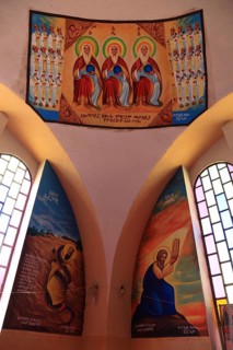 Tigray region, Axum, Aksum, St Mary's Cathedral, Maryam Tsion, inside, Ethiopia, Africa