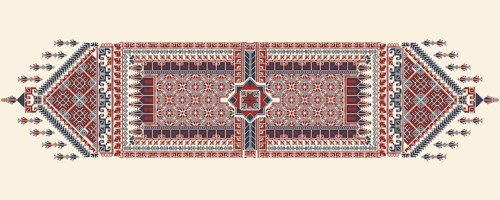 Tatreez, decorative Palestinian embroidery symbol