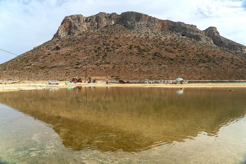 Beach of Stavros, known from the film Alexis Zorbas with Anthony Quinn, Akrotiri Peninsula, Chania,