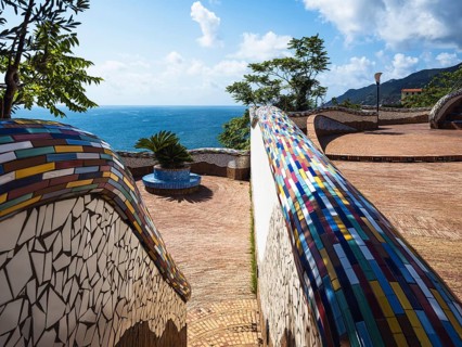 Villa Comunale Vietri sul Mare, Vietri sul Mare, Amalfi Coast, Salerno, Campania, Italy, Europe