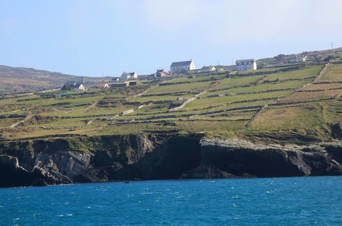 Scattered settlement on west coast Cape Clear Ireland, County Cork, Ireland, Irish Republic, Europe