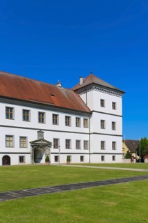 Meßkirch Castle, Castle of the Counts of Zimmern, Zimmern Castle, regular four-wing castle complex,