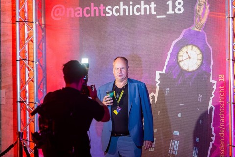 On 18 September 2024, the @Nachtschicht started again at 9 pm in Dresden City Hall. Dresdeners who