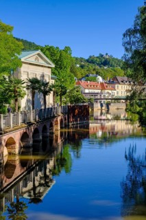 Regentenbau, Wandelhalle on the Franconian Saale, Bad Kissingen, Rhön, Lower Franconia, Franconia,