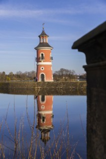 The lighthouse in Moritzburg is an inland lighthouse in Saxony. The staffage structure (folly) was