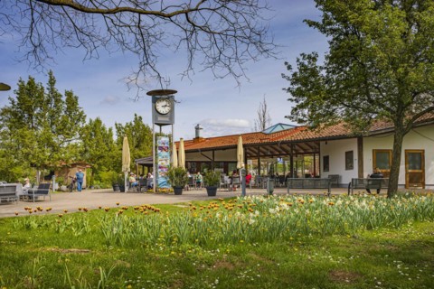 Spa gardens in Bad Staffelstein, Bavaria, Germany, Europe