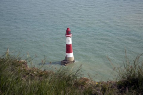 Lighthouse at Beachy Head, Sussex, England, United Kingdom, Europe