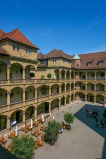 Old Palace Stuttgart, former moated palace, princely residence, 14th century seat of the Counts of