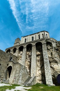 Sisteron. The keep and the Chapelle-Notre-Dame of the Citadel, Alpes-de-Haute-Provence.