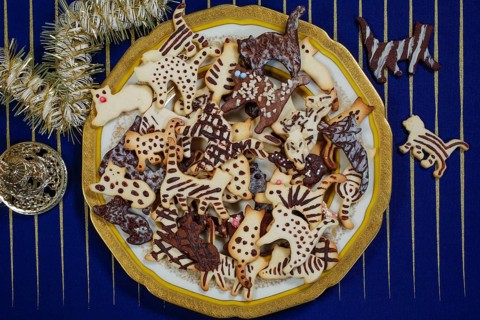 Swabian cuisine, Swabian Christmas biscuits, cookie cutters, shortbread biscuits, cat figures,