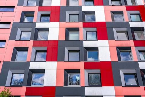 Student hall of residence of the Studierendenwerk Essen-Duisburg in Essen, over 310 furnished rooms