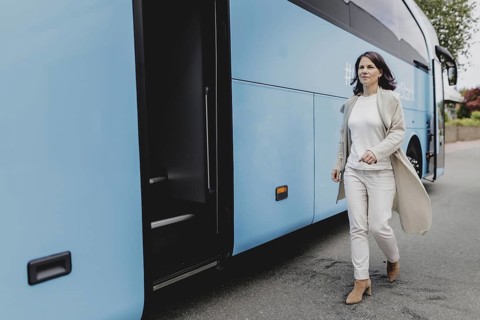 Annalena Bärbock (Alliance 90/The Greens), Federal Foreign Minister, during the tour of Germany in
