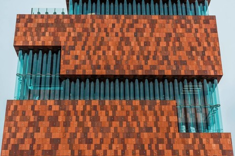 MAS Museum, harbour, architecture, design, city trip, tourism, modern, building, Antwerp, Belgium,