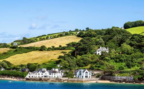 Boats and Yachts on Kingsbridge Estuary in Salcombe and Mill Bay, Batson Creek, Southpool Creek,