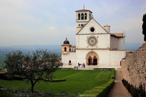 Basilica of San Francesco in Assisi, Umbria, Italy, Europe