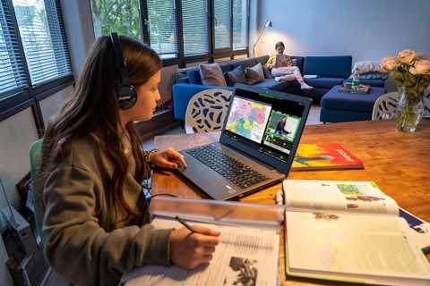 Homeschooling, 2 girls, sisters, 11 years old, learning at home, home learning, lessons at home,