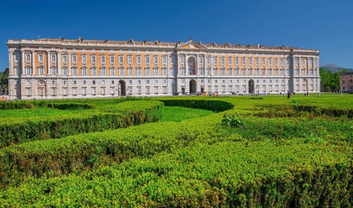Southern front of the Royal Palace Palazzo Reale, Italian Versailles, Caserta, Campania, Italy,
