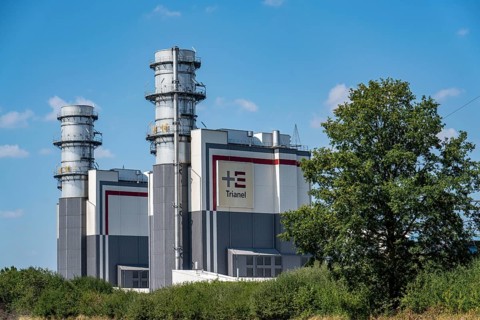 Trianel Hamm-Uentrop combined-cycle gas and steam power plant, two power plant units, each with an