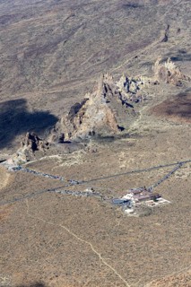 Panorama during the ascent to Alto de Guajara, 2715m, to the bizarrely shaped rock formations of