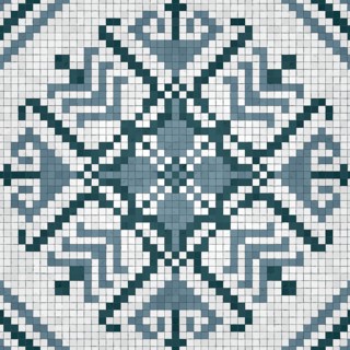 Mosaic tiles background, seamless vector pattern