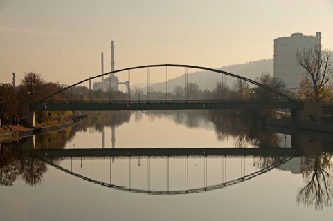 König-Karls-Brücke, Neckar, Stuttgart, Baden-Württemberg, Germany, Europe