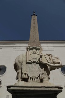 Obelisco della Minerva, elephant with obelisk on the Piazza della Minerva, Rome, Italy, Europe