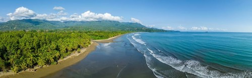 Beach and rainforest, Marino Ballena National Park, Osa National Park, dream beach and sea of the